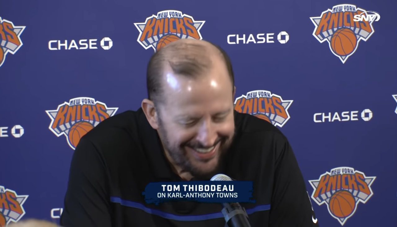 Laughing It Off! Thibodeau Struggles to Hide His Smile When Asked About the Towns Trade, Responding: I Can't Comment on This Right Now