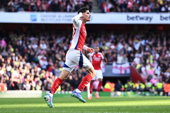 Havertz Scores in Seventh Consecutive Home Game, Equaling the Record for Consecutive Home Goals by an Arsenal Player at the Emirates Stadium