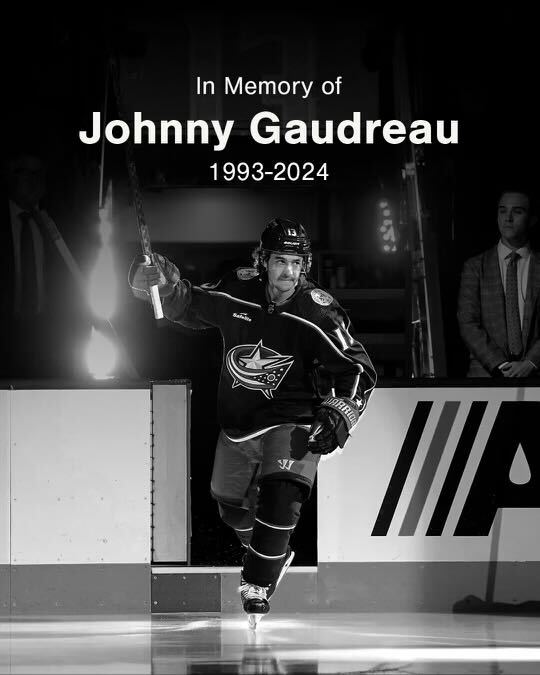 Knights Officially Mourn the Loss of NHL's Columbus Blue Jackets Player Johnny Gaudreau, Who Died in a Car Accident Along with His Brother