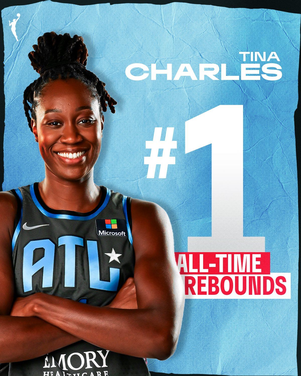 Congratulations! Charles Crowned WNBA's All-Time Rebound and Double-Double Queen