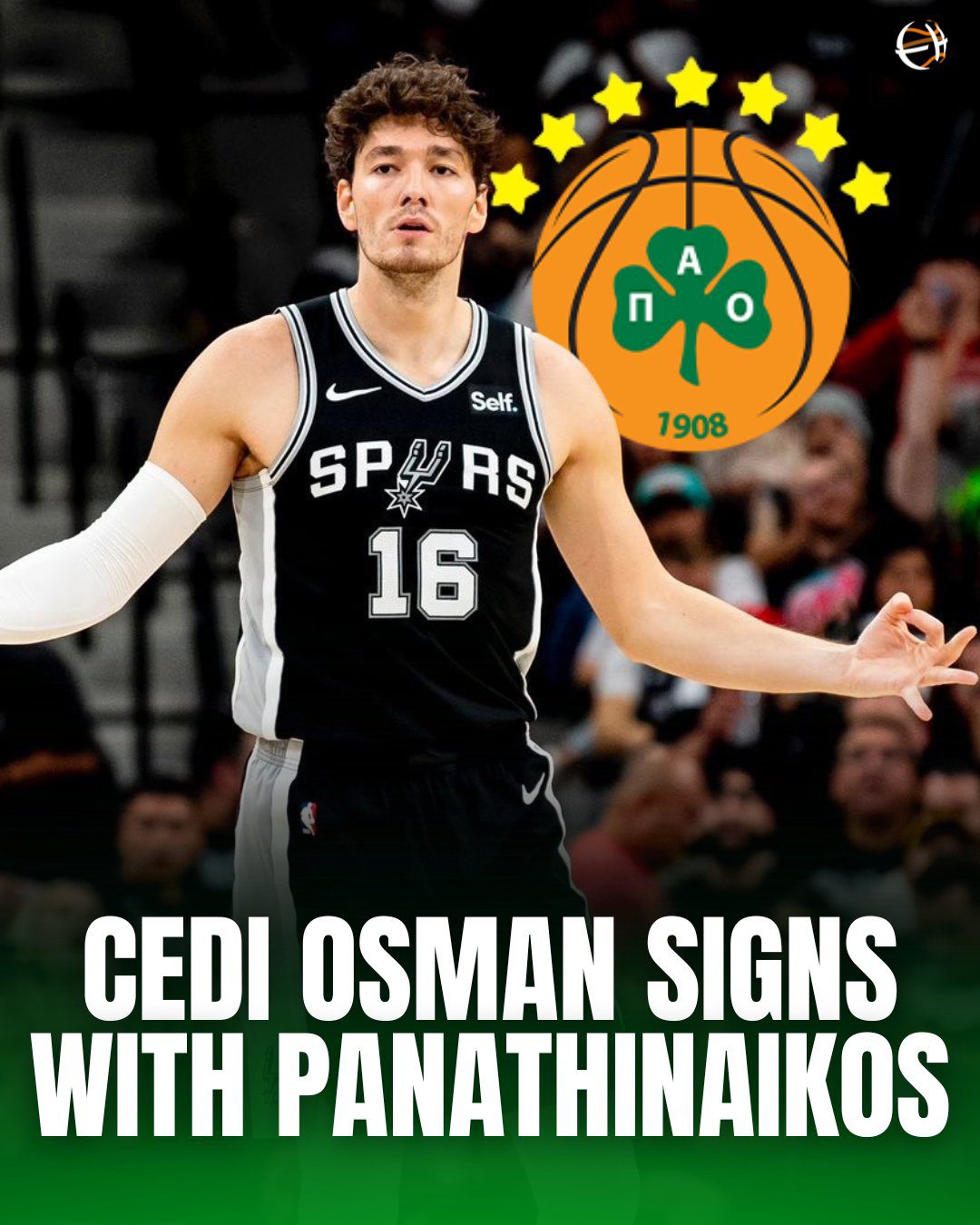 Failed to Join the Lakers! Osman Joins Greek Powerhouse Panathinaikos