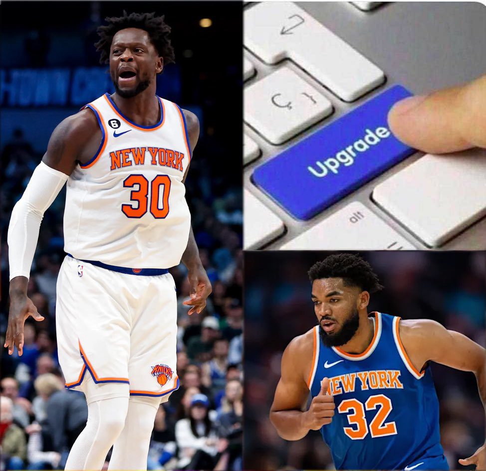 American Media Posts Image of Knicks Upgrading Randle to Towns with Caption: Disrespectful?