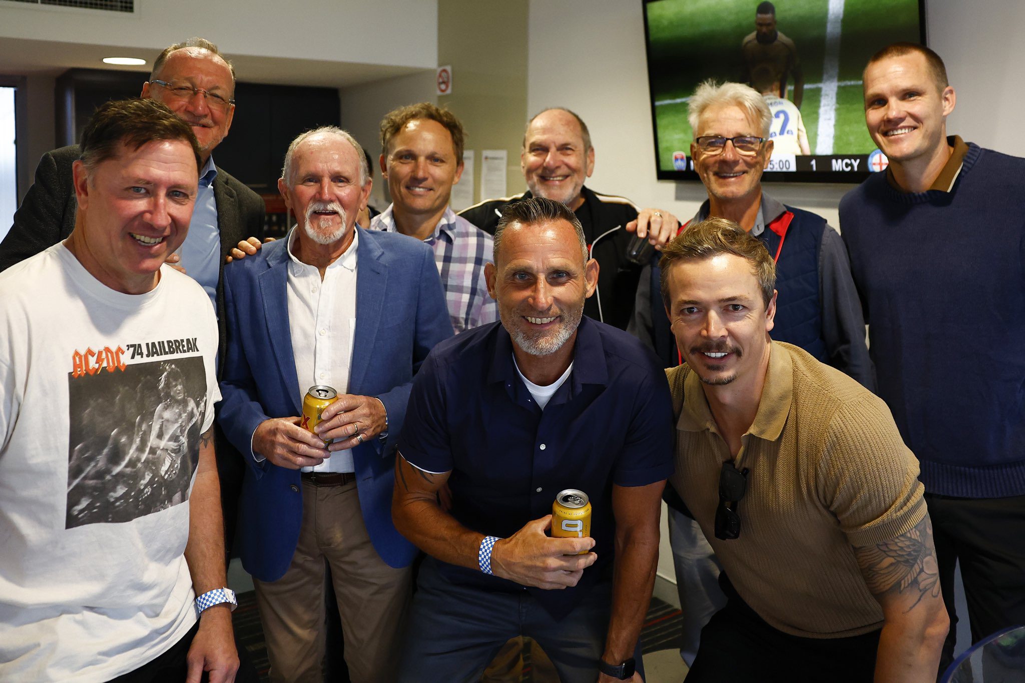 Come Back and Take a Look! Former Newcastle Jets Players Gather at the Stadium Box