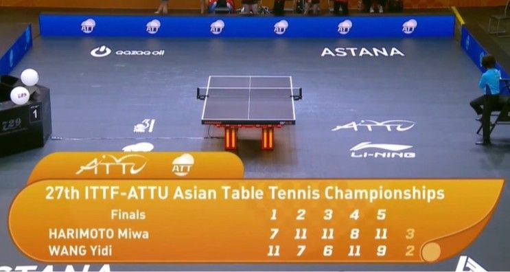 Wang Yidi Loses to Zhang Benmei in the First Match of the Women's Team Final at the Asian Championships; Sun Yingsha to Face Ito Mima in the Second Match