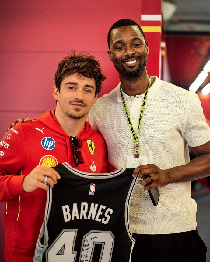 NBA Player Barnes Updates IS: You Are the Best F1 Driver, Leclerc!