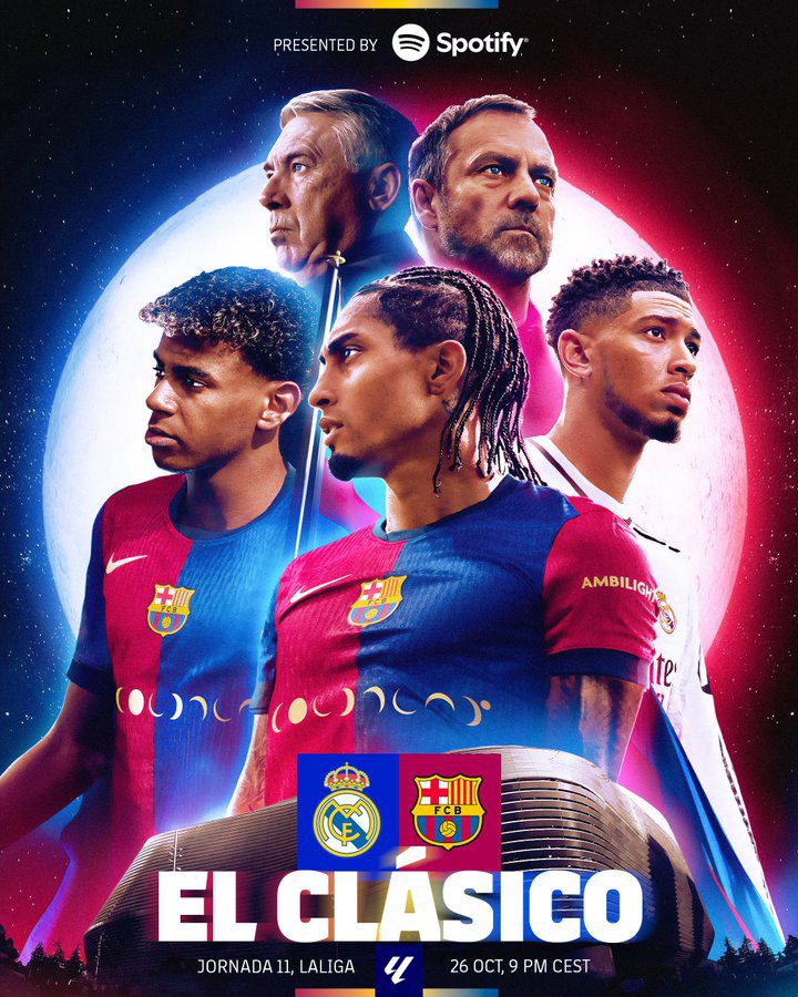 Raphinha Takes Center Stage! Barcelona Releases El Clásico Poster: Go for the Three Points